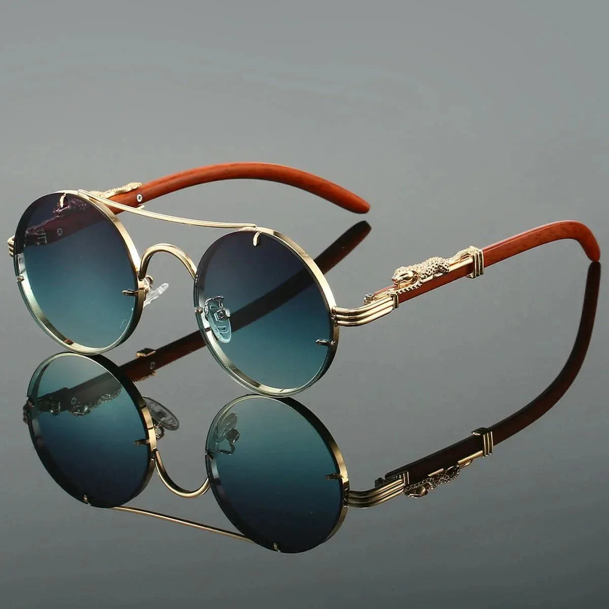 PANTHÈRE DORÉE | Gold Panther Sunglasses | UV400 Gradient