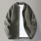 OLIVER | Ribbed Knit Zip Jacket