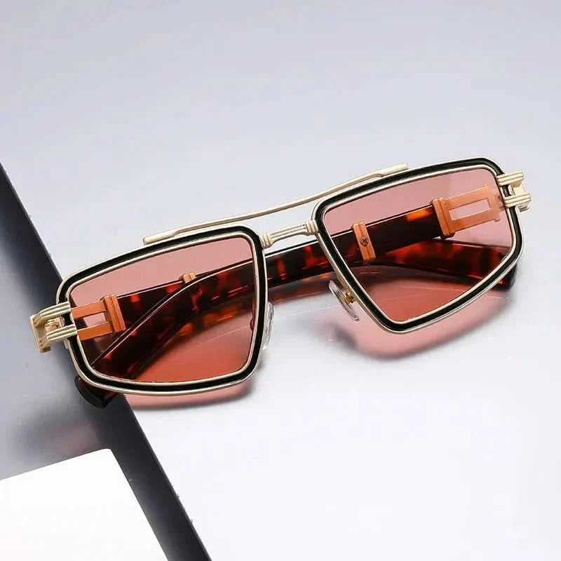 ARLO APEX | Gold Accent Geometric Sunglasses | UV400