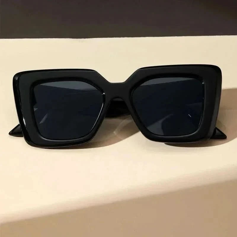 MILANA GLOSS | High-Gloss Geometric Sunglasses | UV400 Runway