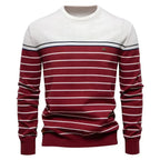 NATHAN | Refined Striped Knit Pullover