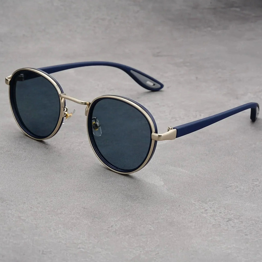 RIFT ORIGIN | Round Metal-Acetate Sunglasses | UV400
