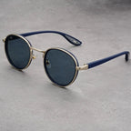RIFT ORIGIN | Round Metal-Acetate Sunglasses | UV400