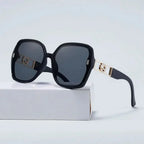 GIOVANNA CRYSTAL | Crystal Gold Oversized Sunglasses | UV400