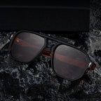 KAIRO CIPHER | Engraved Angular Sunglasses | UV400 No Logo