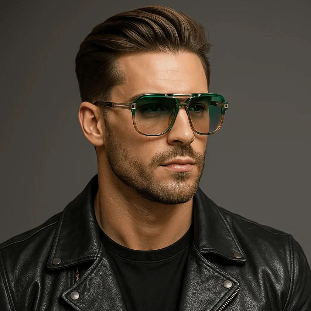 SAHARA GOLD | Smoked Gradient Square Sunglasses | UV400 Gold