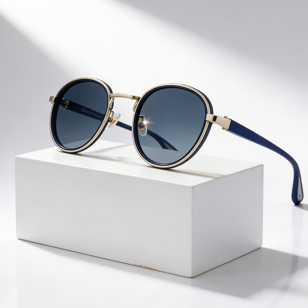 RIFT ORIGIN | Round Metal-Acetate Sunglasses | UV400