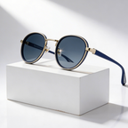 RIFT ORIGIN | Round Metal-Acetate Sunglasses | UV400