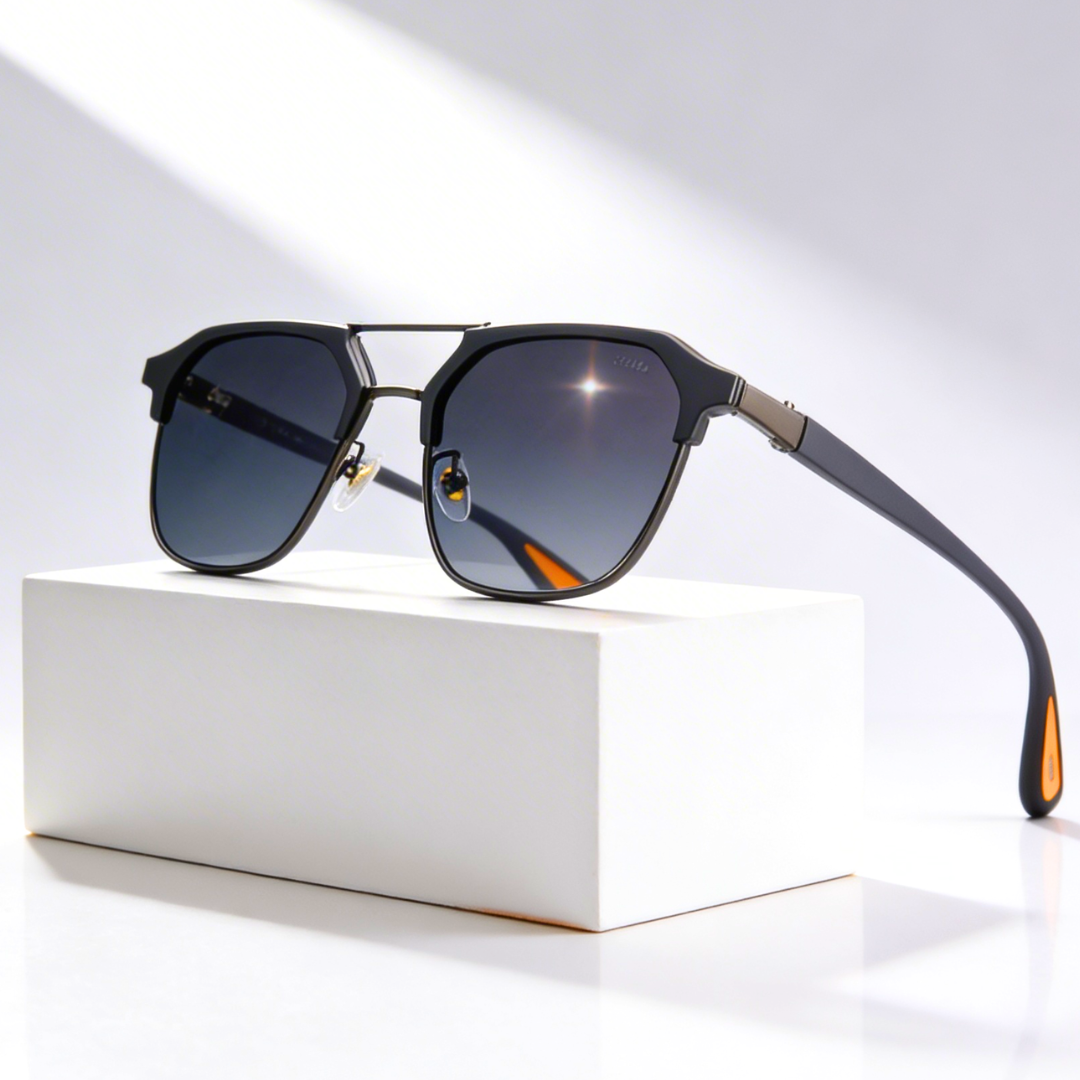 RIFT HEX V2 | Hexagonal Metal-Acetate Sunglasses | UV400