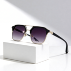 RIFT HEX V2 | Hexagonal Metal-Acetate Sunglasses | UV400