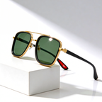 RIFT NOIR X | Square Metal-Acetate Sunglasses | UV380
