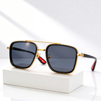 RIFT NOIR X | Square Metal-Acetate Sunglasses | UV380