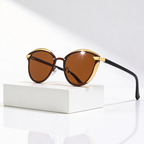 ARIA MIRROR | Mirrored Cat Eye Sunglasses | UV400 Gold Trim
