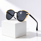 ARIA MIRROR | Mirrored Cat Eye Sunglasses | UV400 Gold Trim
