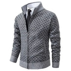 COLE | Diamond-Knit Zip Cardigan