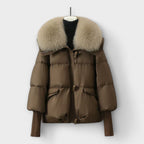 LUCYNA | Elegant Jacket with Faux Fur