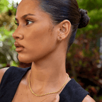Anaya Triple Gold Hoop Earrings