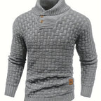 HUNTER | Textured Button-Neck Sweater