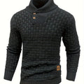 HUNTER | Textured Button-Neck Sweater