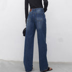 RIVA | Sculpted Stitch Straight-Leg Denim Jeans for Women