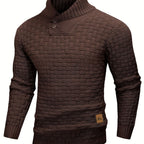 HUNTER | Textured Button-Neck Sweater