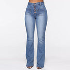 NORELLE | High-Rise Patch-Pocket Wide-Leg Jeans for Women