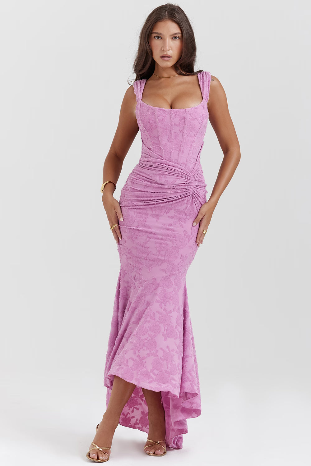MOZISION | Backless Floral Maxi Dress