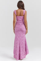 MOZISION | Backless Floral Maxi Dress