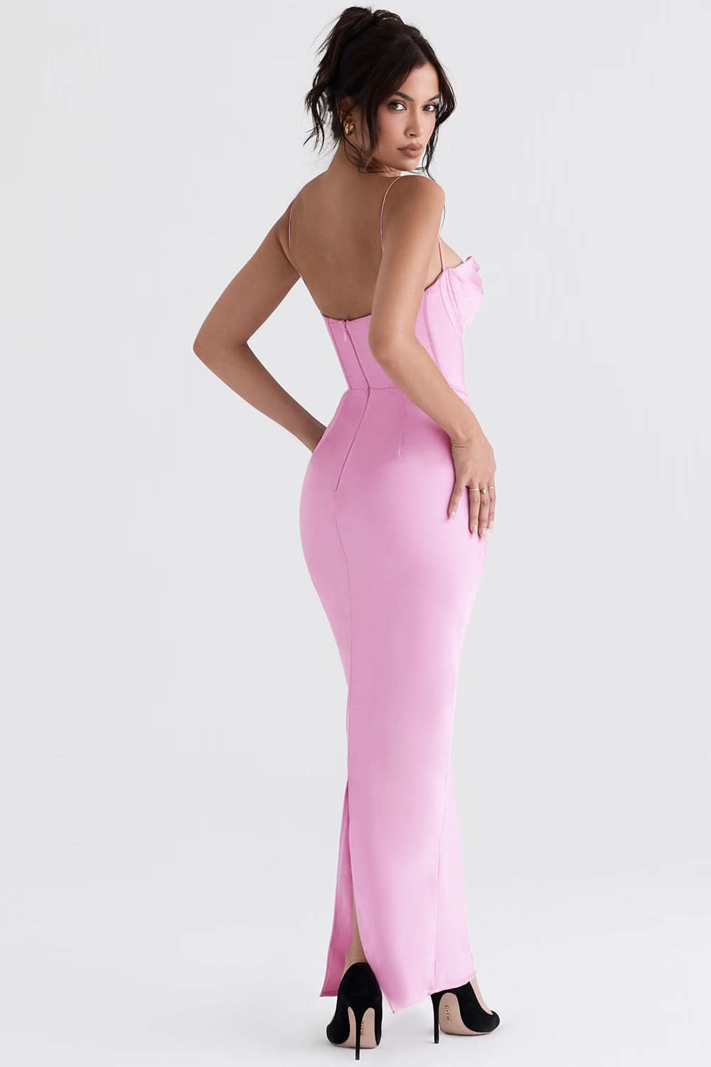 ROSALIE | Romantic Floral Boned Maxi Dress
