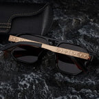 KAIRO CIPHER | Engraved Angular Sunglasses | UV400 No Logo