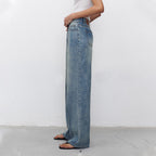 RIVA | Sculpted Stitch Straight-Leg Denim Jeans for Women