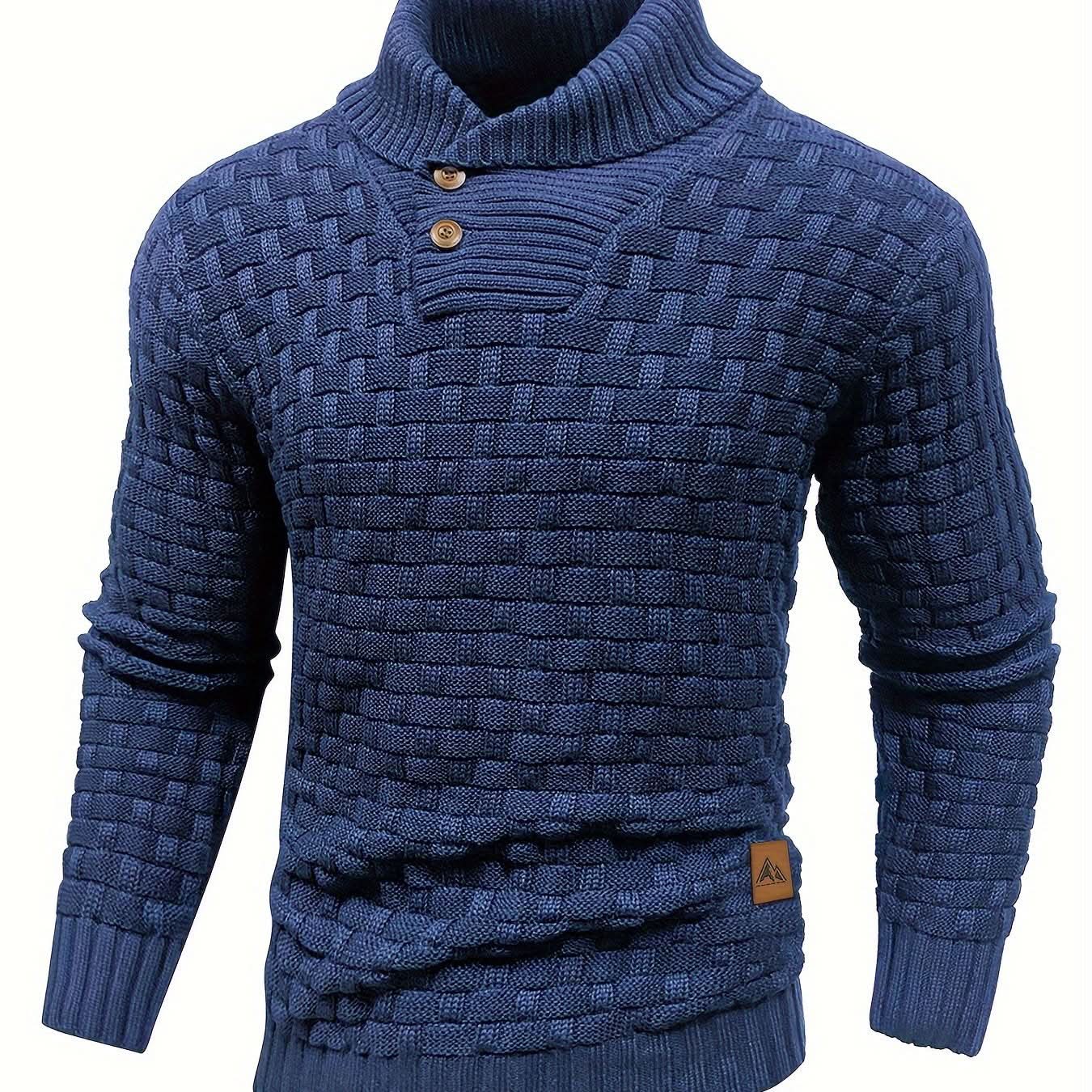 HUNTER | Textured Button-Neck Sweater