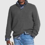 FINN | Classic Quarter Zip Knitted Sweater