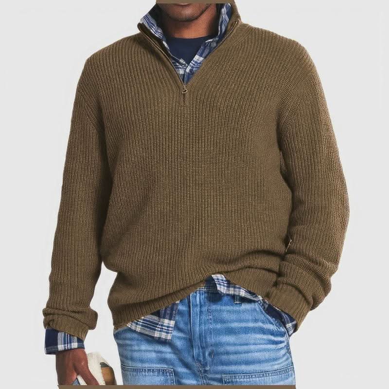 FINN | Classic Quarter Zip Knitted Sweater