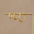 Gold Trio Mini Hoop Set