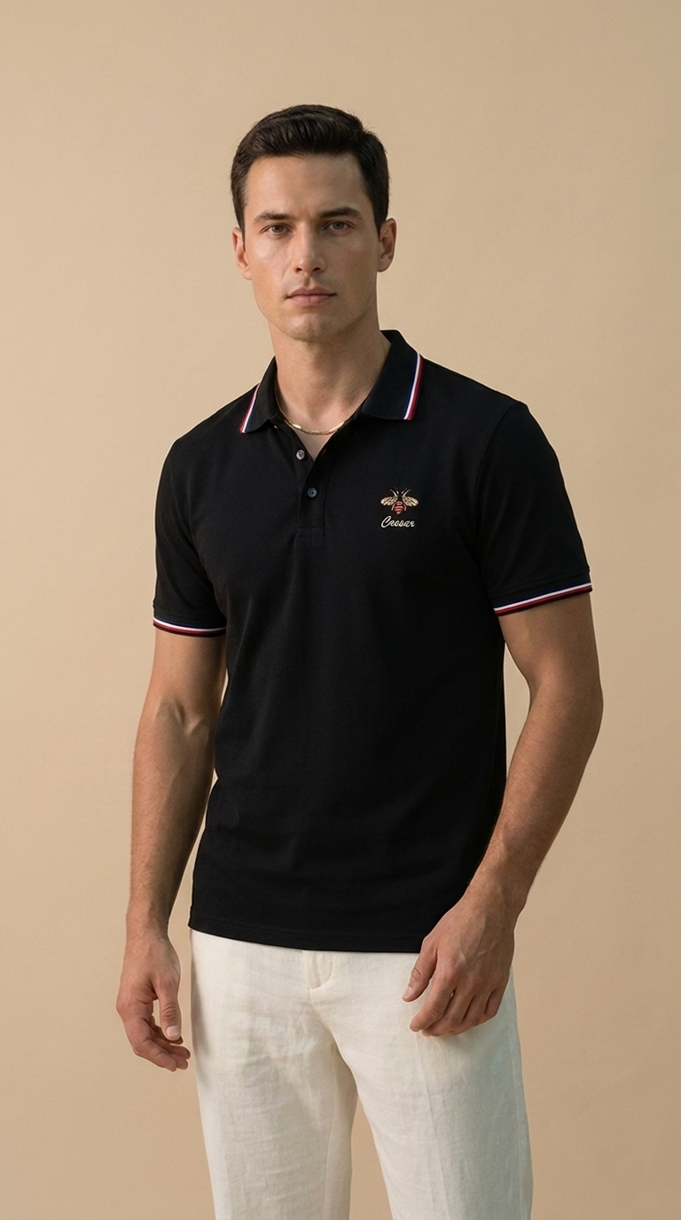 ARLEN | Premium Cotton Polo – Tailored Short Sleeve Essential