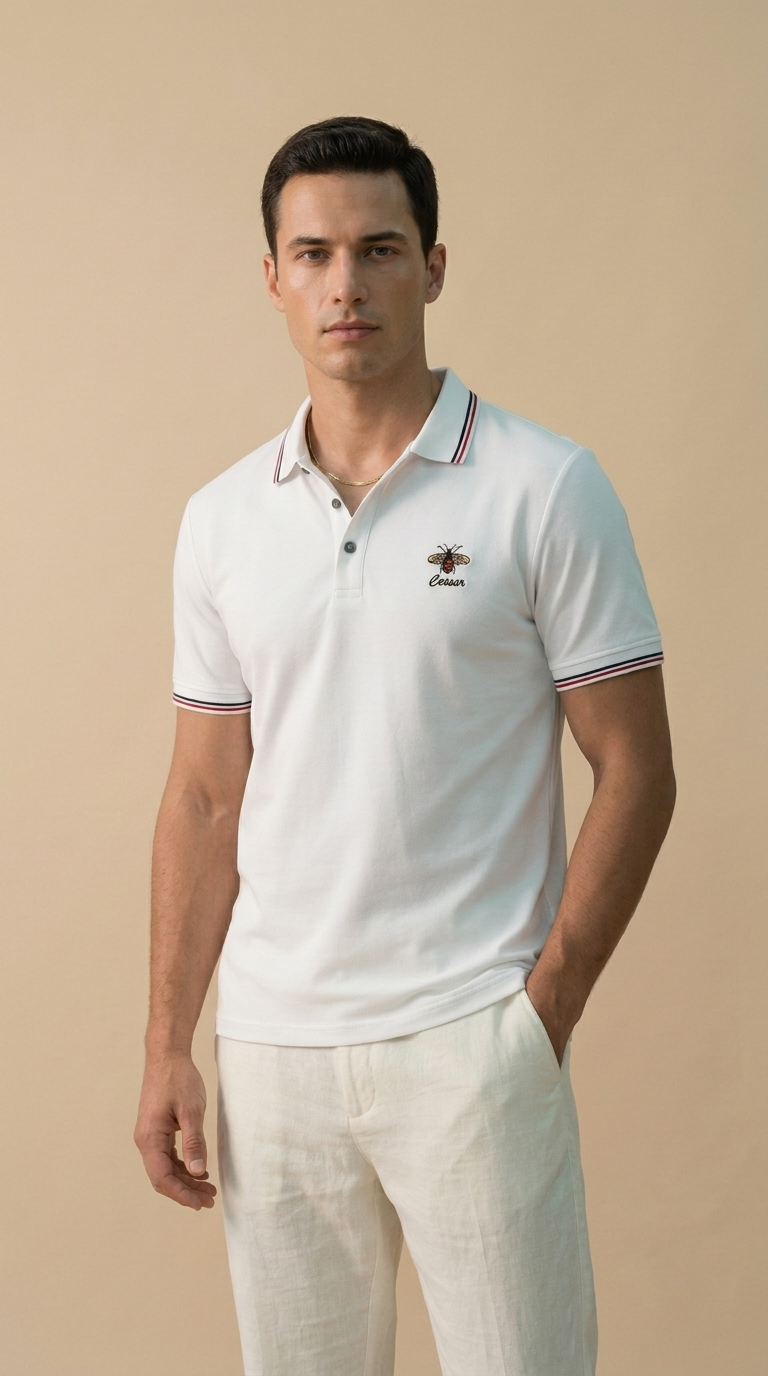 ARLEN | Premium Cotton Polo – Tailored Short Sleeve Essential
