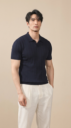 VEYRON | Knit Polo Shirt – Tailored Summer Short Sleeve Fit