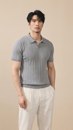VEYRON | Knit Polo Shirt – Tailored Summer Short Sleeve Fit