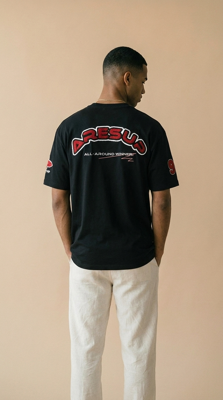 ARES | Cotton Graphic Tee – Oversized Short Sleeve Street Fit