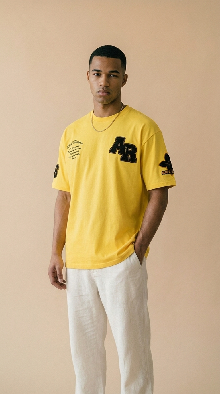 ARES | Cotton Graphic Tee – Oversized Short Sleeve Street Fit