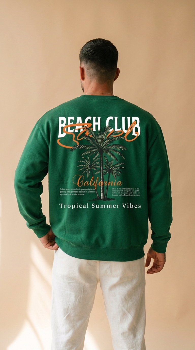 CAYO | Beach Club Graphic Tee – Oversized Cotton Summer Fit