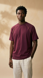 RIVEN | Cotton Blend Tee – Regular Fit Minimal Summer Essential