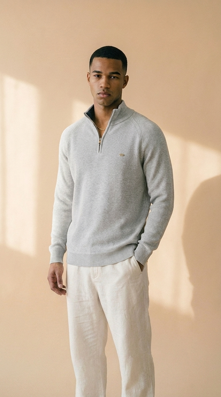 ELIAR | Premium Zip Knit Pullover