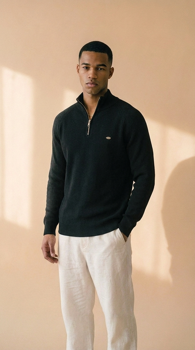 ELIAR | Premium Zip Knit Pullover