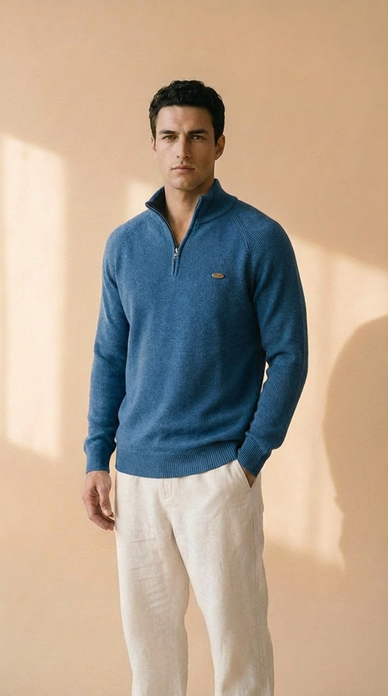 ELIAR | Premium Zip Knit Pullover
