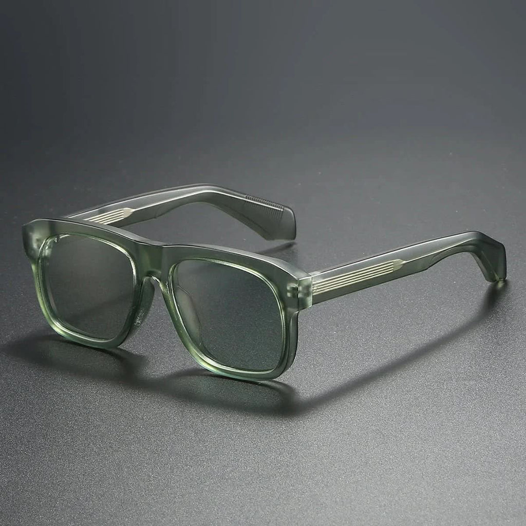 DELTA BLOCK | Chunky Acetate Square Sunglasses | UV400 Ribbed