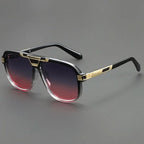 SAHARA GOLD | Smoked Gradient Square Sunglasses | UV400 Gold