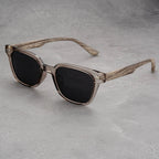 JAXON GRAIN | Wood-Grain Temple Square Sunglasses | UV400