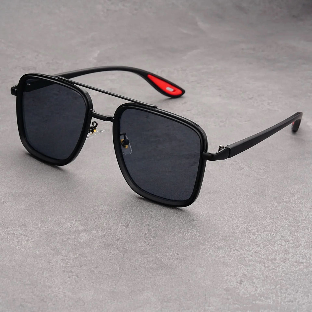 RIFT NOIR X | Square Metal-Acetate Sunglasses | UV380